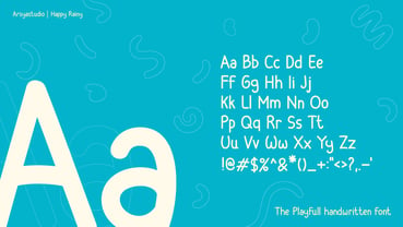 Happy Rainy Font Poster 6