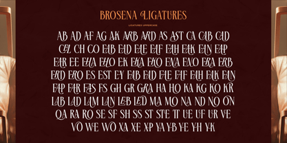 Brosena Font Poster 15