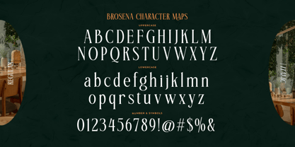 Brosena Font Poster 5