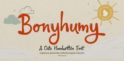 Bonyhumy Font Poster 1