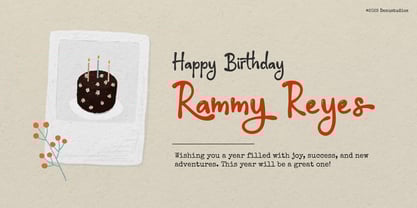 Bonyhumy Font Poster 2