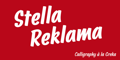 Stella Reklama Font Poster 1