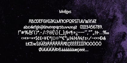Mollges Font Poster 8