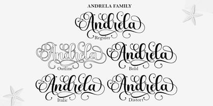 Andrela Font Poster 8