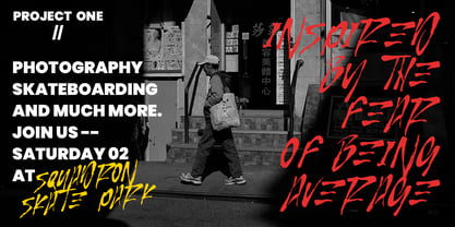 MC Ruthless Wilonic Font Poster 4