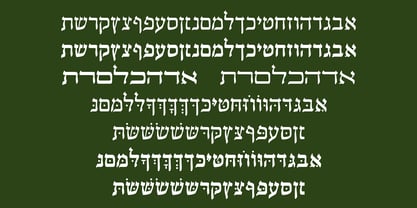 Hebrew Toledot Tanach Font Poster 7