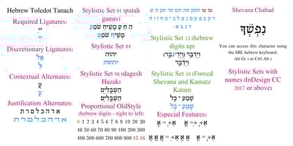 Hebrew Toledot Tanach Font Poster 3