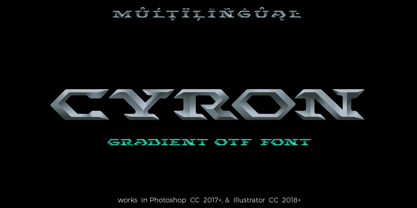 Cyron Steel Font Poster 1