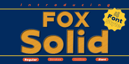 Fox Solid Font Poster 1