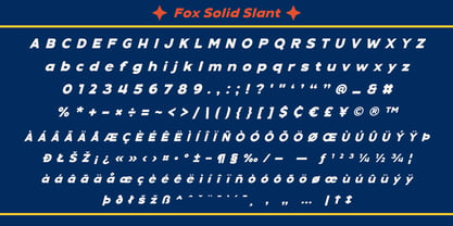 Fox Solid Font Poster 11