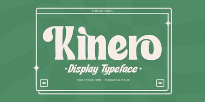 Kinero Retro Font Poster 1