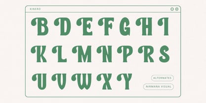 Kinero Retro Font Poster 9