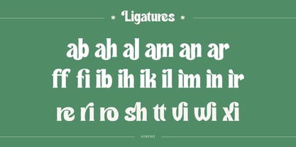 Kinero Retro Font Poster 7