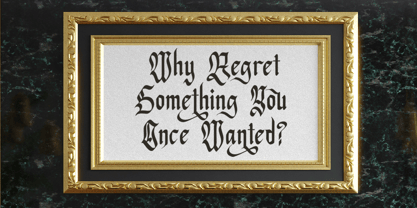 Blank Night Font Poster 7