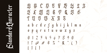 Blank Night Font Poster 9