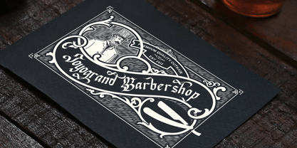 Blank Night Font Poster 6