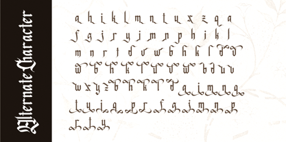 Blank Night Font Poster 10