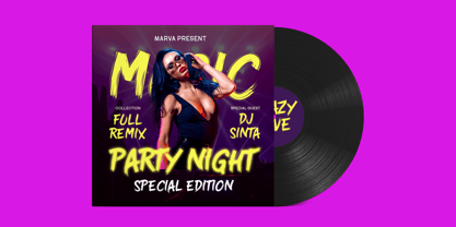Crazy Rave Font Poster 4