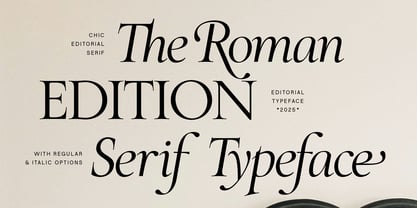 SLTF The Roman Edition Font Poster 9