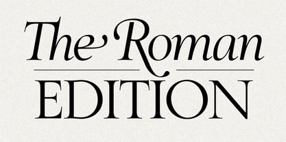 SLTF The Roman Edition Font Poster 1