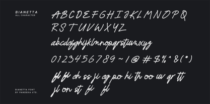 Bianetta Font Poster 9