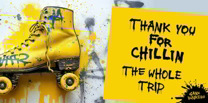 Ganx Bunkers Font Poster 4