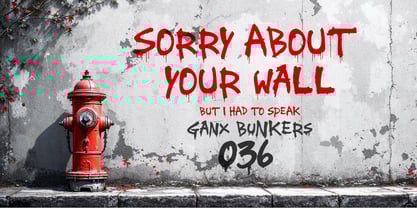 Ganx Bunkers Font Poster 5