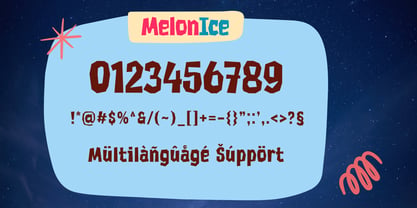 Melon Ice Font Poster 12