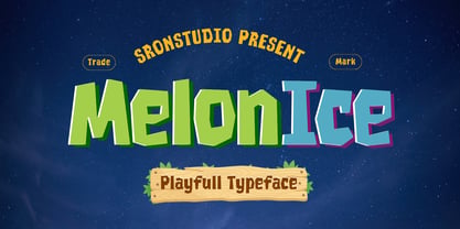 Melon Ice Font Poster 1