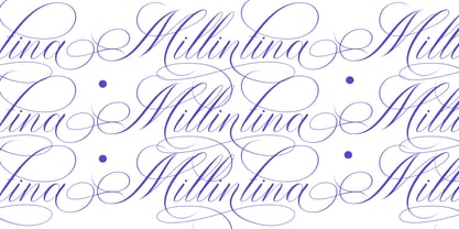 Mellintina Calligraphy Font Poster 5