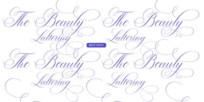 Mellintina Calligraphy Font Poster 4