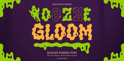 Ooze Gloom Font Poster 1