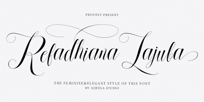 Refadhiana Lajuba Font Poster 1