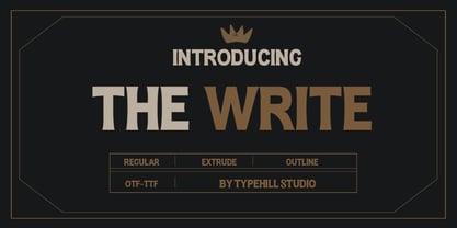 The Write Font Poster 1