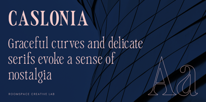 Caslonia Font Poster 3
