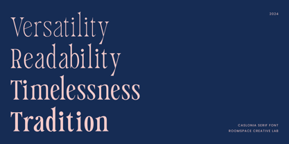 Caslonia Font Poster 6