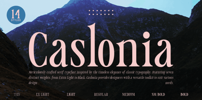 Caslonia Font Poster 1