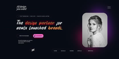 Akaly Brush Font Poster 5