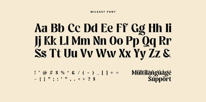 Mileast Font Poster 14