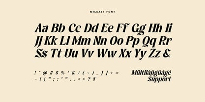 Mileast Font Poster 15