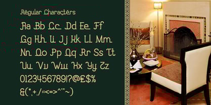 Taj Manal Font Poster 2