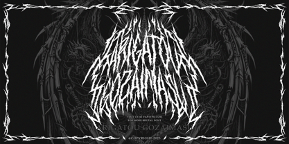 Syndrome Black Font Poster 12