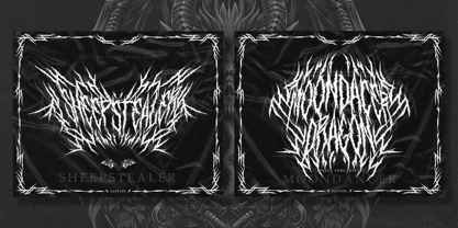 Syndrome Black Font Poster 9