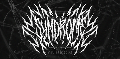 Syndrome Black Font Poster 2