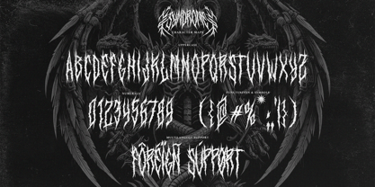 Syndrome Black Font Poster 11