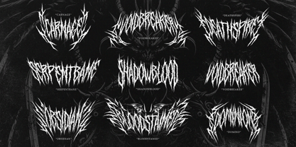 Syndrome Black Font Poster 4