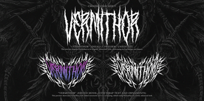 Syndrome Black Font Poster 3