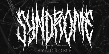 Syndrome Black Font Poster 1