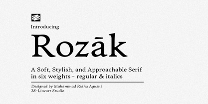 Rozak Font Poster 1