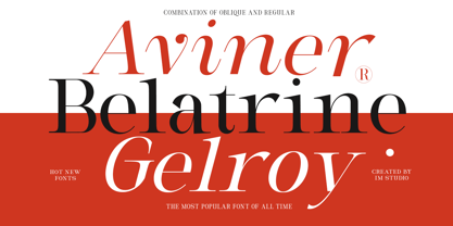 Milghera Serif Font Poster 2